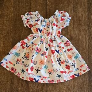 Lola + The Boys Be You Doodle Dress, Size 2